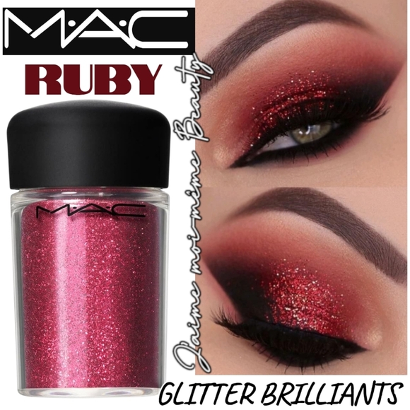 MAC Ruby (Red) Glitter Brilliants - Eyeshadow Lip Or Face Holographic Glitter